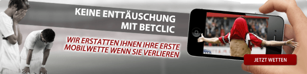 Betclic 10€ Erstattung für erste verlorene Mobilwette