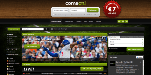 ComeOn Website