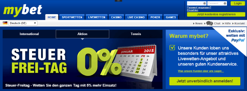 steuerfreitag bei mybet