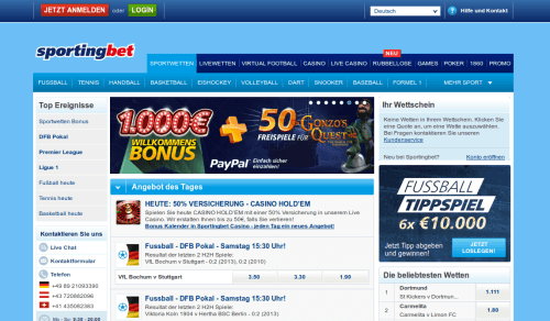 Sportingbet Website